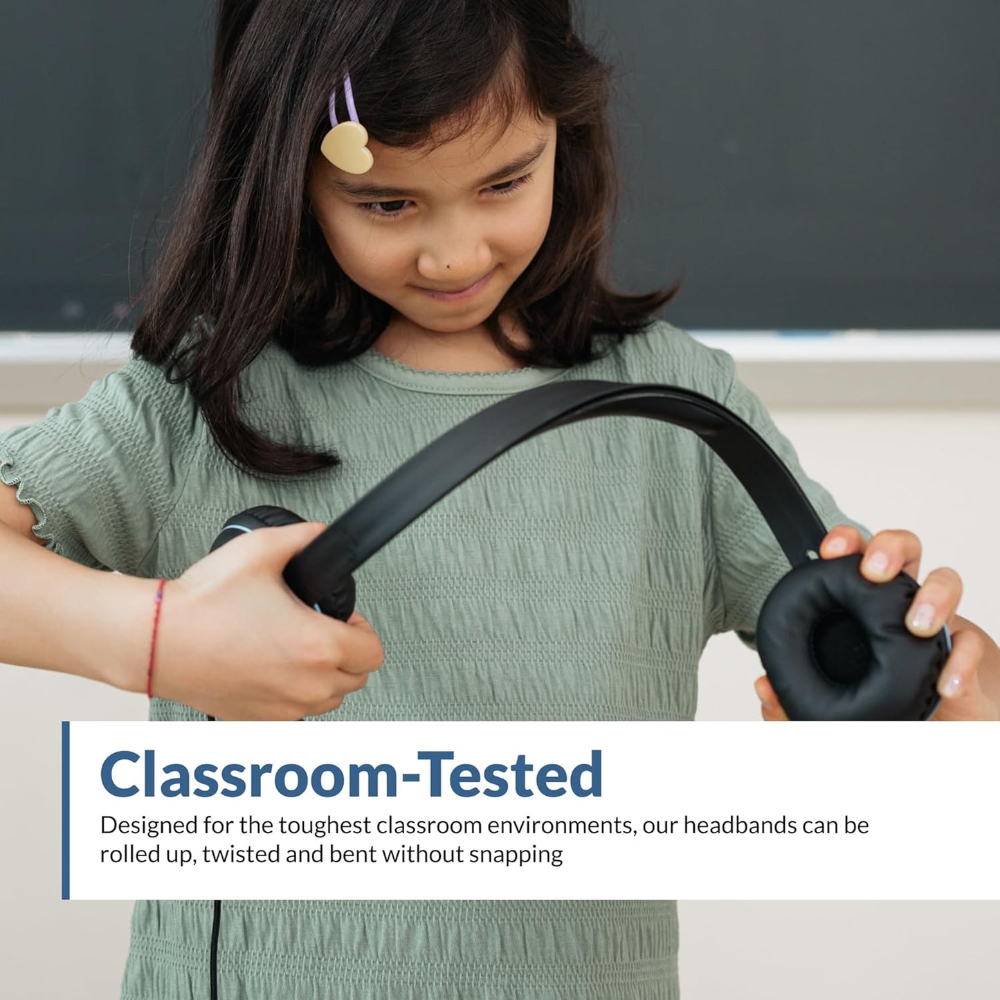 Cyber Acoustics USB-C Stereo Headset (AC-5014-20) – Durable, Crisp, and Clear Communication in Classrooms and at Home; in-Line Controls for Volume and Mic Mute - 20 Pack