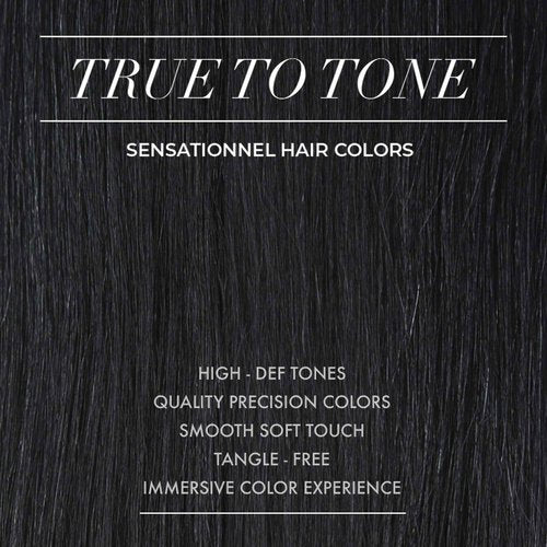 Sensationnel Bare Lace 13X6 Wigs - Unit 15 Lacefrontal Glueless Synthetic 180 Degree Preplucked Hairline (1 JETBLACK)