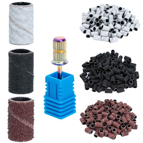 Delanie Nail Drill Rose & 300Pcs Sanding Bands Bundle