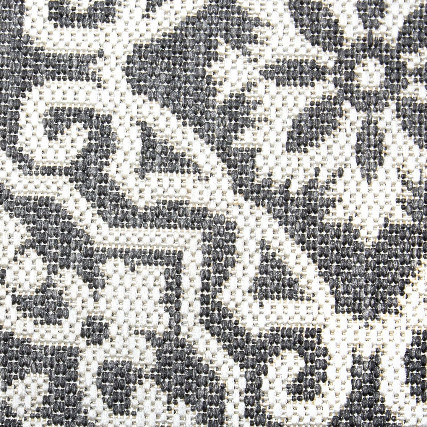 Nicole Miller New York Patio Country Julia Transitional Geometric Indoor/Outdoor Area Rug, Black/Grey, 9'2"x12'5"