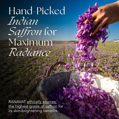 RANAVAT Radiant Rani Brightening Saffron Facial Essence - Hydrating Milk Toner Formulated with Niacinamide & Squalane to Moisturize & Calm Skin - Helps Improve The Appearance of Dark Spots (100ml)