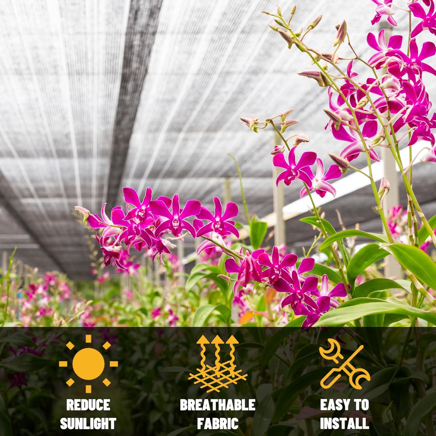 ShadeMart 50% Shade Cloth for Plant, Black 9FT x 29FT Custom Size Outdoor Shade Tarp, Shade Cover with Upgrade Grommets and Zip Ties, Netting Sunblock Net for Vegetables Flower Garden Greenhouse