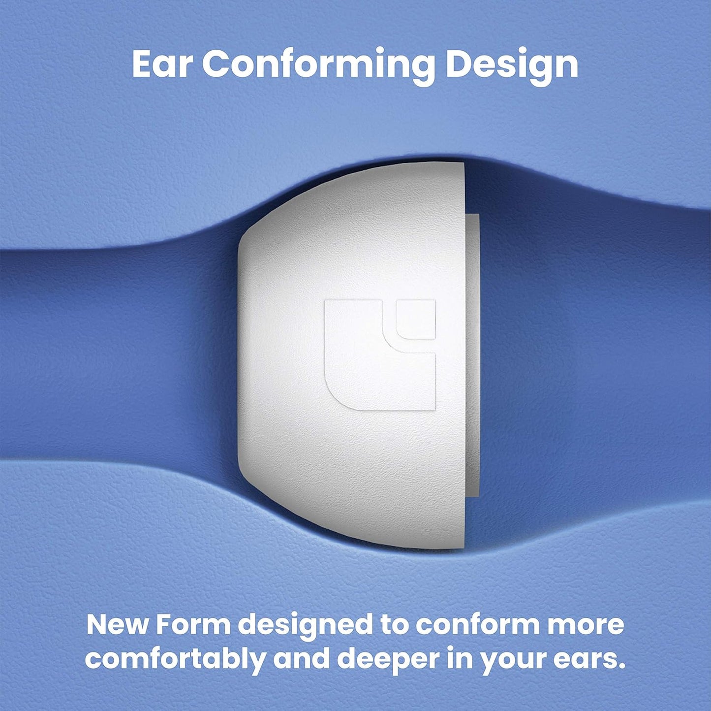 Foam Masters Ultra-Premium Memory Foam Ear Tips for AirPods Pro 1st & 2nd Gen | 3 Pairs | Black Magic Ver 6.0 | Secure | Comfort | Better Noise Cancel | Replacement Buds – White, Large