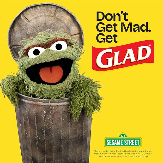 Glad ForceFlex Tall Kitchen Drawstring Trash Bags, 13 Gal, Fragrance Free, 40 Ct (Package May Vary)