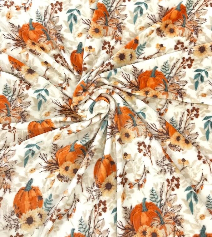 Fall Fleece Throw Blanket: Velvety Soft, Durable Plush Accent for Bed or Couch (Vintage Harvest, 50 x 70 inches)