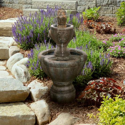 Go Yard Lion Head Fountain